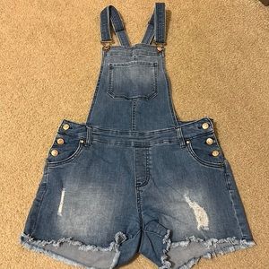 Celebrity Pink Overall Shorts